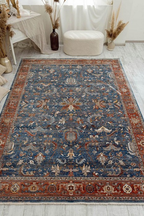 Ковер Yedi Yirmidort 1155a navy-red
